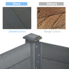34" Raised Garden Bed, Elevated Wooden Planter Box with Holes for Vegetables, Herb, Flowers for Backyard, Dark Gray