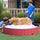 Foldable Pet Swimming Pool, Portable Dog Bathing Tub, 12" x 63" Plastic Large Dog Pool for Outdoor Dogs and Cats