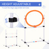 3PC Portable Dog Agility Training Equipment Pet Obstacle Exercise Adjustable Jump Ring High Jumper w/ Carry Bag