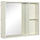 31.5 Inch x 25.5 Inch Medicine Cabinet with Mirror, 2-Tier Storage Shelf, Wall Mounted Bathroom Cabinet, White