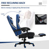 High Back Racing Respawn Gaming Chair Reclining 360 Swivel Height Adjustable with Pillow Massage Lumbar and Footrest Home Office PVC Leather