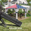 10' x 10' Pop Up Canopy with Netting, Foldable Tents for Parties, Height Adjustable, with Wheeled Carry Bag and 4 Sand Bags for Outdoor, Garden, Patio, American Flag