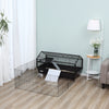Small Animal Cage Bunny Playpen with Main House and Run for Rabbit, Guinea Pigs, Chinchilla for Indoor and Outdoor, 47"L