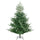 6' Artificial Wide Christmas Tree Holiday Décor, with Easy-to-Shape Branches, Auto Open, Steel Base, Green