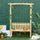 Outdoor Garden Bench Arch Pergola with Natural Fir Wood Build, Protective Varnish, & 2 Person Ergonomic Bench