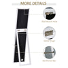 Full Length Mirror Floor Standing or Wall-Mounted, Rectangle Dressing Mirror for Bedroom, Living Room, White