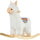 Kids Ride-On Rocking Horse Toy Llama Style Rocker Soft Plush Fabric for Children 18-36 Months