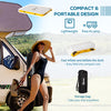 Water Floating Platform Island w/ Air Pump & Backpack for Pool, Beach, Yellow