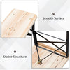 6' Wooden Outdoor Traditional Folding Picnic Table and Bench Set