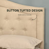 Upholstered Headboard, Button Tufted Bedhead Board, Home Bedroom Decoration for 58.25'' Bed, Beige