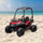 12V Dual Motor Kids Electric Ride-on UTV Toy with MP3/USB Music Connection, Suspension & Remote Control - Red