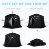 Outdoor Winter Ice Fishing Shelter w/ Included Carry Bag & Oxford Fabric Build