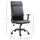 High-Back Office Chair with Faux Leather  Rocking Function/Adjustable Seat Height  and 360 Swivel Wheels  Black