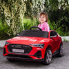 12V Electric Car for Kids w/ Remote Control, Safety Belt, LED Lights, Red