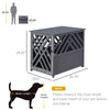 Wood Dog Crate Small Dog Cage Furniture Style Dog Kennel Lattice for Indoor Use with a Unique Slant Aesthetic Design