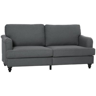 Grey 3-Seater Sofa Couch, 71