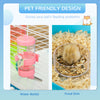 Extra Large 23" Hamster Cage with Tubes and Tunnels, Portable Carry Handles, Small Animal Habitats Big 5-Tier Design, Light Blue