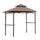 8' Patio BBQ Grill Gazebo Canopy with 2 Tier, Flame Retardant Cover, Large Storage Work Platform and Stylish Utility