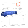 6PCs Portable Dog Agility Training Equipment, Pet Agility Training Set with Adjustable Height Jump Ring, Weave Poles, Square Pause Box, Whistle