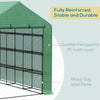 8' x 6' x 7' Portable Water/UV Walk-In Greenhouse Hot House with 18 Shelves, Weather Cover, & Roll Up Door