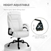 400lbs Big and Tall Office Chair with Wide Seat, Ergonomic Executive Computer Chair with Swivel Wheels and Faux Leather, White