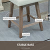Bar Stools, Bar Stools with Back, Diamond Pattern, Rubber Wood Legs for Kitchen, Bar, Counter Height Stools, Cream White