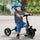 3-Wheel Ride-On Toddler Tricycle with Bell Indoor / Outdoor Recreation for 3-6 Years Old - Black