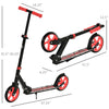 Foldable Kick Scooter w/ Adjustable Handlebars and Rear Wheel Brake for 14+