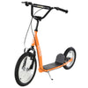 Youth Scooter Kick Scooter for Kids 5+ with Adjustable Handlebar Front and Rear Dual Brakes Inflatable Wheels, Orange