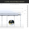 20' x 10' Garden Foldable Pop Up Canopy Tent Gazebo Aluminum Frame with Adjustable Legs & Roller Bag
