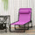 Outdoor Folding Chaise Lounge Chair Portable Lightweight Reclining Garden Sun Lounger with 4-Position Adjustable Backrest for Patio, Purple