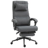 Ergonomic Office Chair Reclining Home Office Chair Executive Adjustable Rolling Swivel Chair W/ Footrest Headrest Lumbar Pillow Linen
