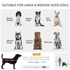 Pet Stroller with Universal Front Wheels, Shock Absorber, One Click Foldable Dog Cat Carriage with Brakes, Storage Bags, Mesh Window, Safety Leash for Large & Medium-sized Dogs, Gray
