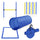 4PCS Obstacle Agility Dog Agility Equipment Blue and Yellow PE Jumps & Stop Box