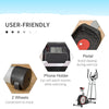 2-in-1 Elliptical and Bike Cross Trainer with LCD Screen and Magnetic Resistance for Home Gym Use