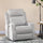 Electric Power Recliner Armchair with USB Charging Station, Sofa Recliner with Linen Upholstered Seat and Retractable Footrest, Gray