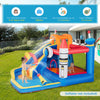 5-in-1 Water Slide Kids Inflatable Bounce House Space Theme Jumping Castle, Includes Slide Trampoline Pool Water Gun Climbing Wall with Carry Bag, Repair Patches