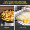 Air Fryer 4.7Qt, 4-in-1 Hot Oven with Air Fry, Roast, Broil, Crisp, Bake Function, Digital Touchscreen, 60-Min Timer, BPA Free