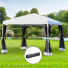 10' x 10' Heavy Duty Pop Up Canopy with Removable Mesh Sidewall Netting, Easy Setup Design, Outdoor Party Event with Storage Bag, Cream White