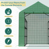 8' x 6' x 7' Portable Water/UV Walk-In Greenhouse Hot House with 18 Shelves, Weather Cover, & Roll Up Door