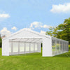 20' x 40' Large Outdoor Carport Canopy Party Tent with Removable Protective Sidewalls & Versatile Uses, White