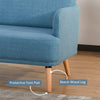 Blue 48" Loveseat Sofa for Bedroom, Modern Love Seats Furniture, Upholstered Small Couch for Small Spaces, Blue