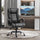 Ergonomic Massage Office Chair, High Back Executive Desk Chair with 6-Point Vibration, Adjustable Height and Rocking Function, Black