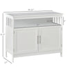 Kitchen Sideboard, Buffet Cabinet, Wooden Storage Console Table with 2-Level Cabinet and Open Shelf, c