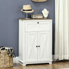 Farmhouse Sideboard Storage Cabinet with Doors and Drawer for Kitchen, Living room, 23.5"x11.75"x34.5", White
