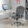 Velvet Office Chair Desk Chair with 360 Degree Swivel Wheels Adjustable Height Tilt Function Dark Gray