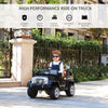 Ride On Car Toy Off Road Truck, Dual 12V Electric Battery Powered with Remote Control Lights MP3 LCD Power Indicator and MP3