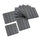 12"x 12" Wood-Plastic Composite 11PCS Quick Interlocking Flooring & Patio Deck Tiles -Grey