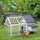 65" Chicken Coop Wooden Chicken House Rabbit Hutch Poultry Cage Hen Pen Backyard with Nesting Box, Ramp, Run