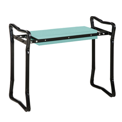 Padded Garden Kneeler and Seat Bench, Padded Foldable Garden Stool, Green